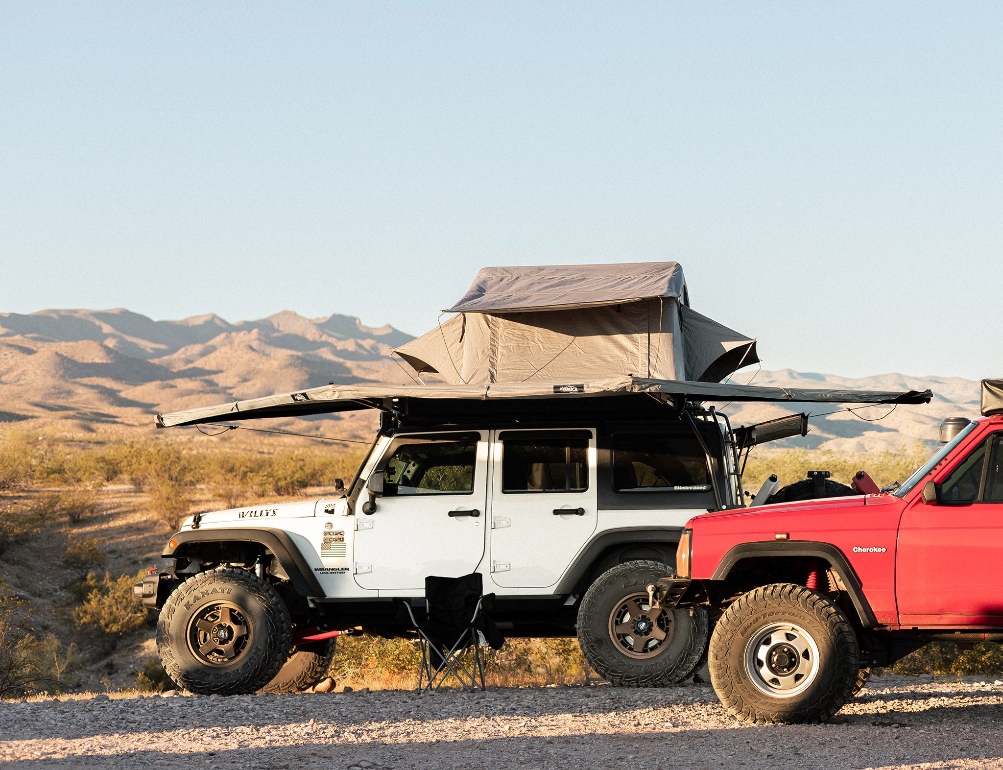 Jeep Wrangler 4 door on Satin Bronze Overland Sector ATLAS 17x9
