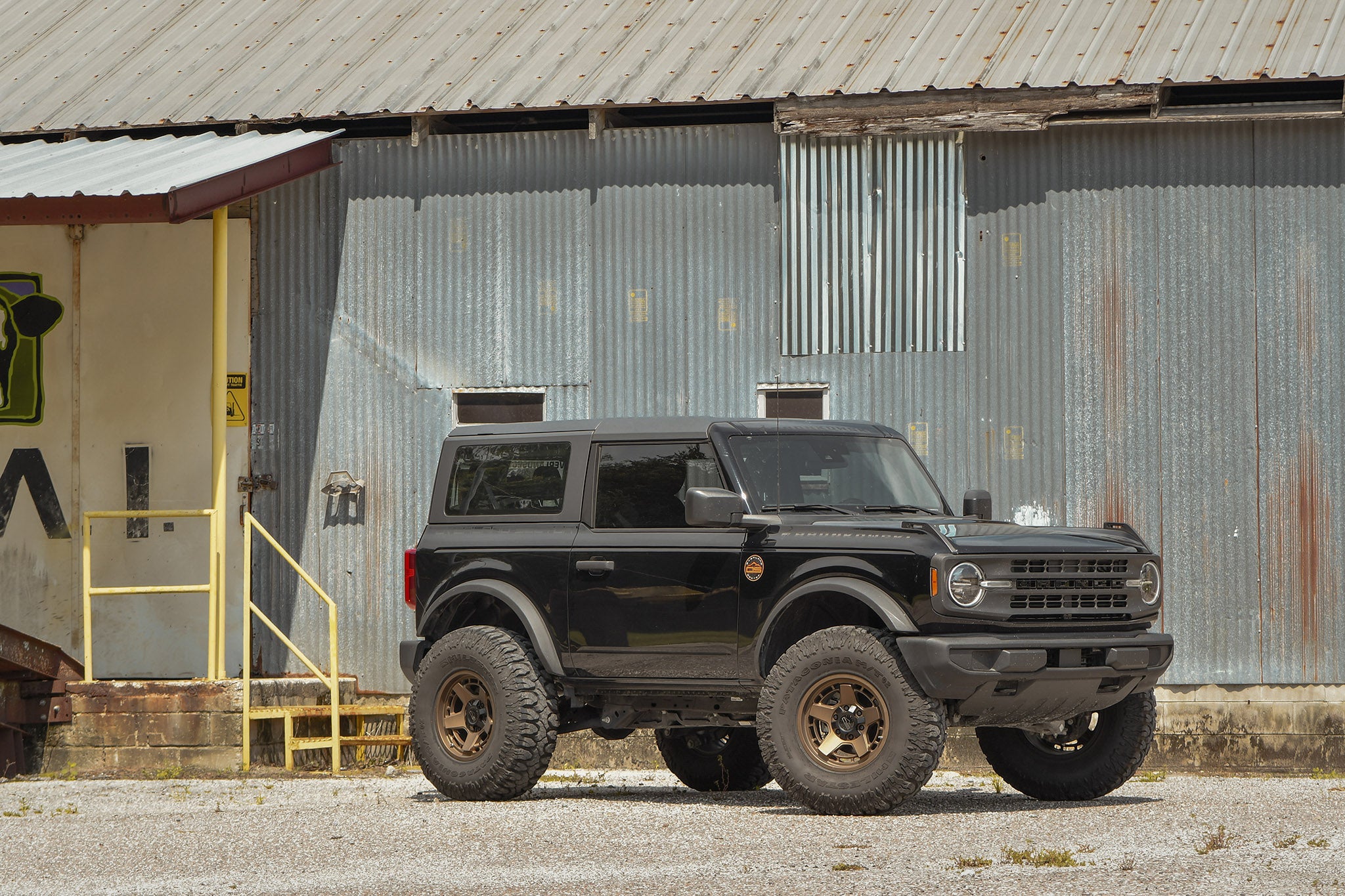 Ford Bronco 2 door on Satin Bronze Overland Sector ATLAS 17x9