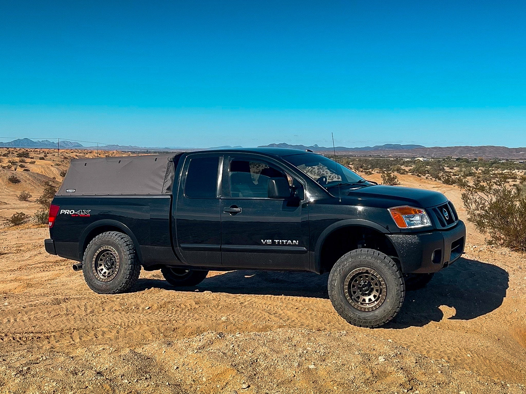 overland sector wheels black nissan titan pro 4x on 17x9 bronze venture wheels