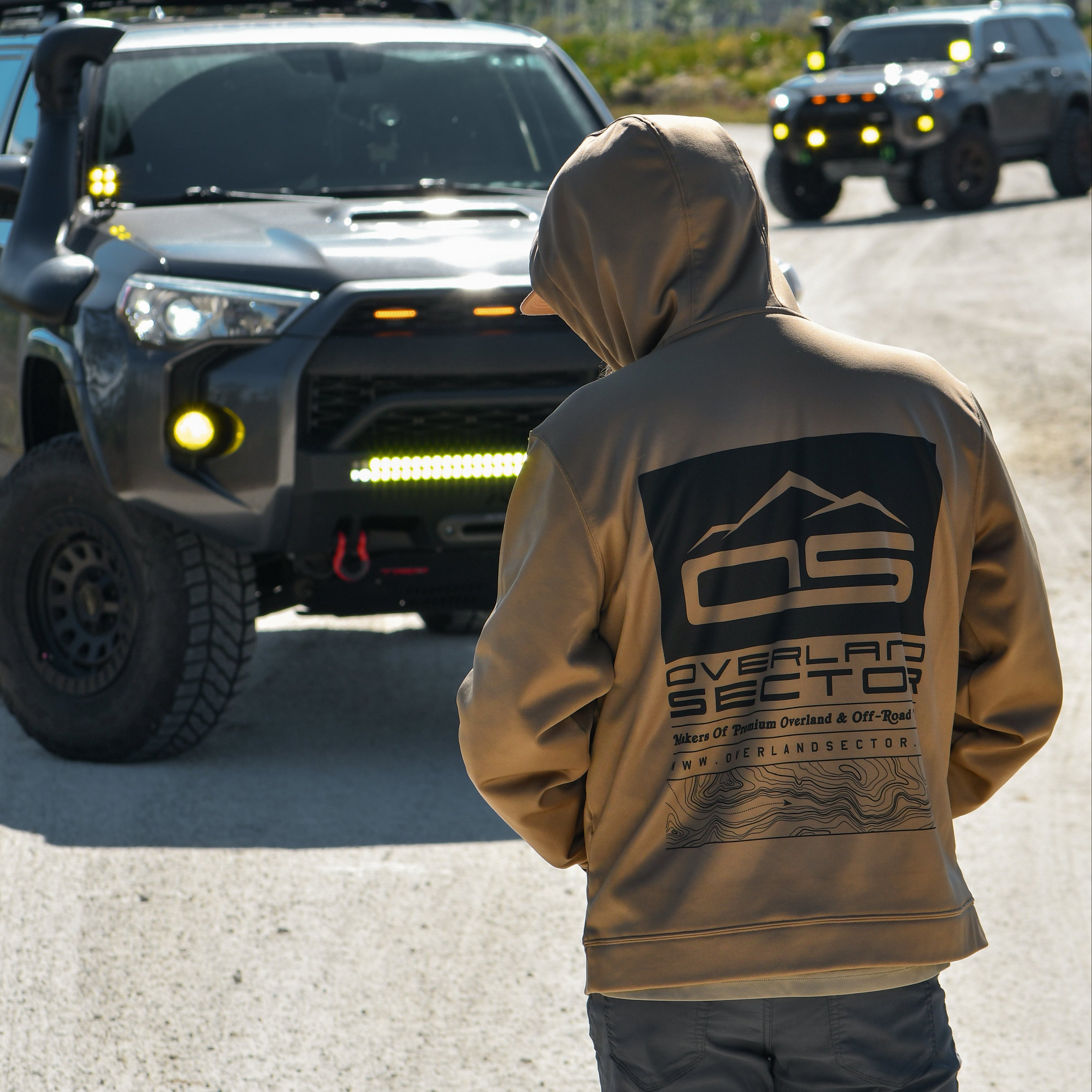 overland sector sport-tek F244 woodland brown sublimated hoodie