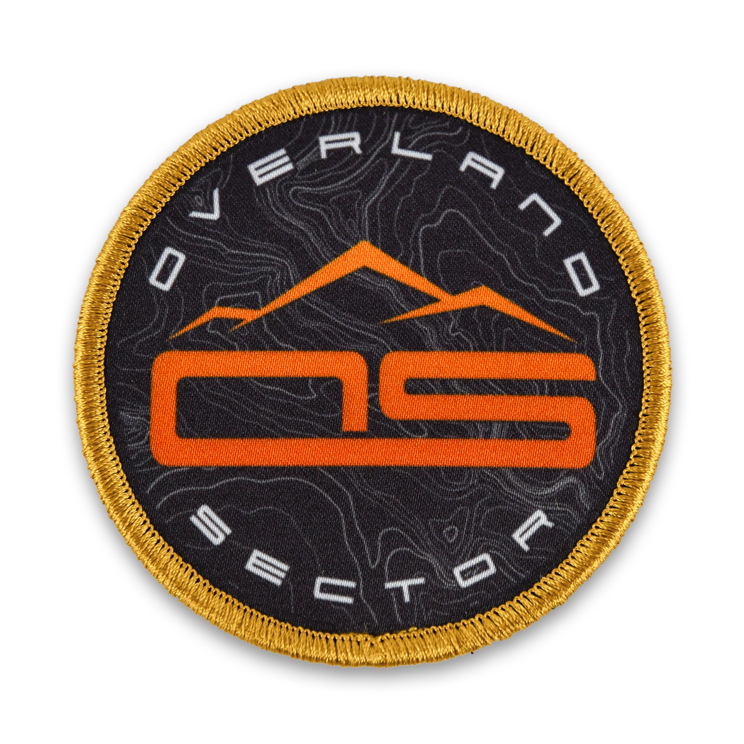 overland sector topographical velcro sublimated patch