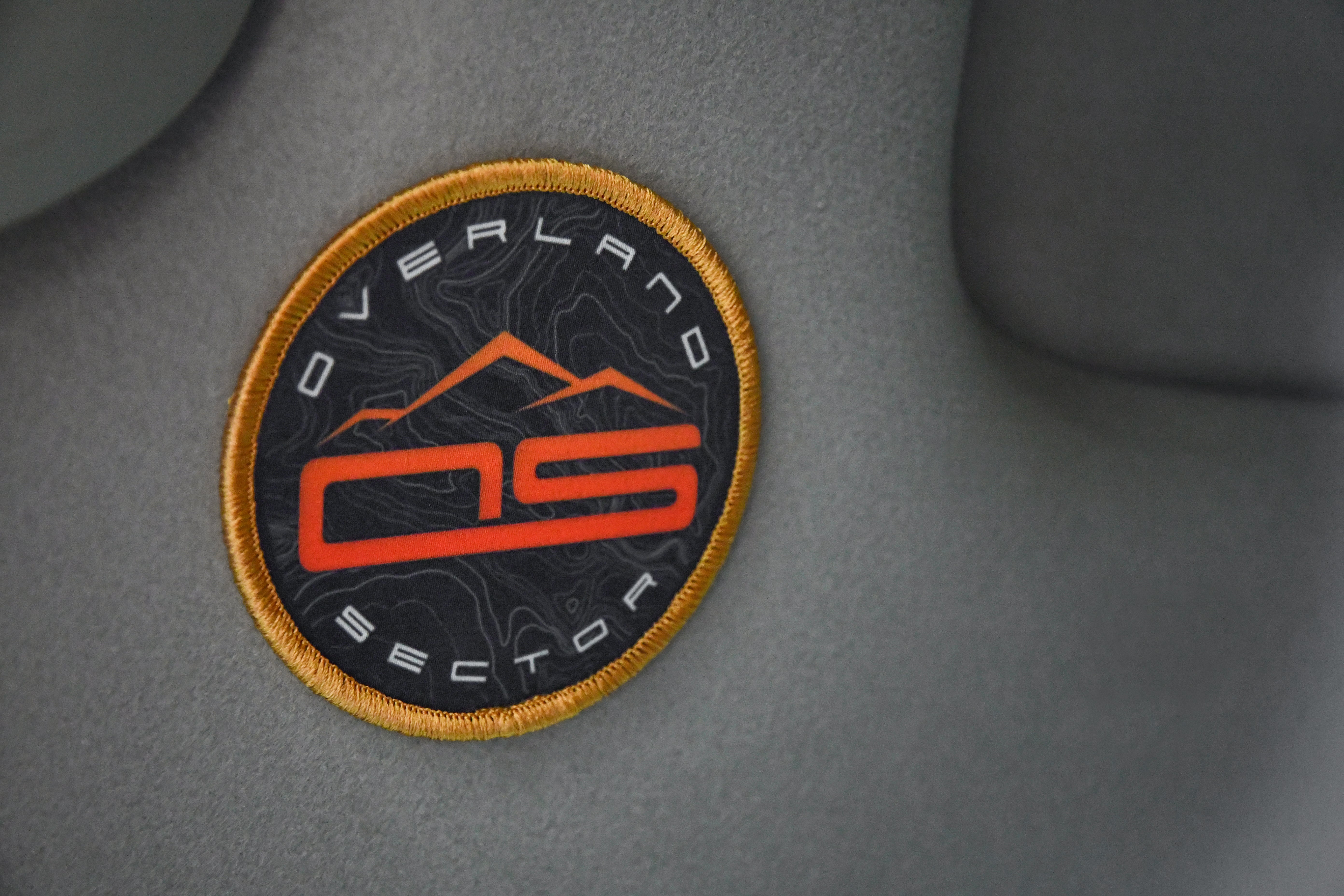 overland sector topographical velcro sublimated patch