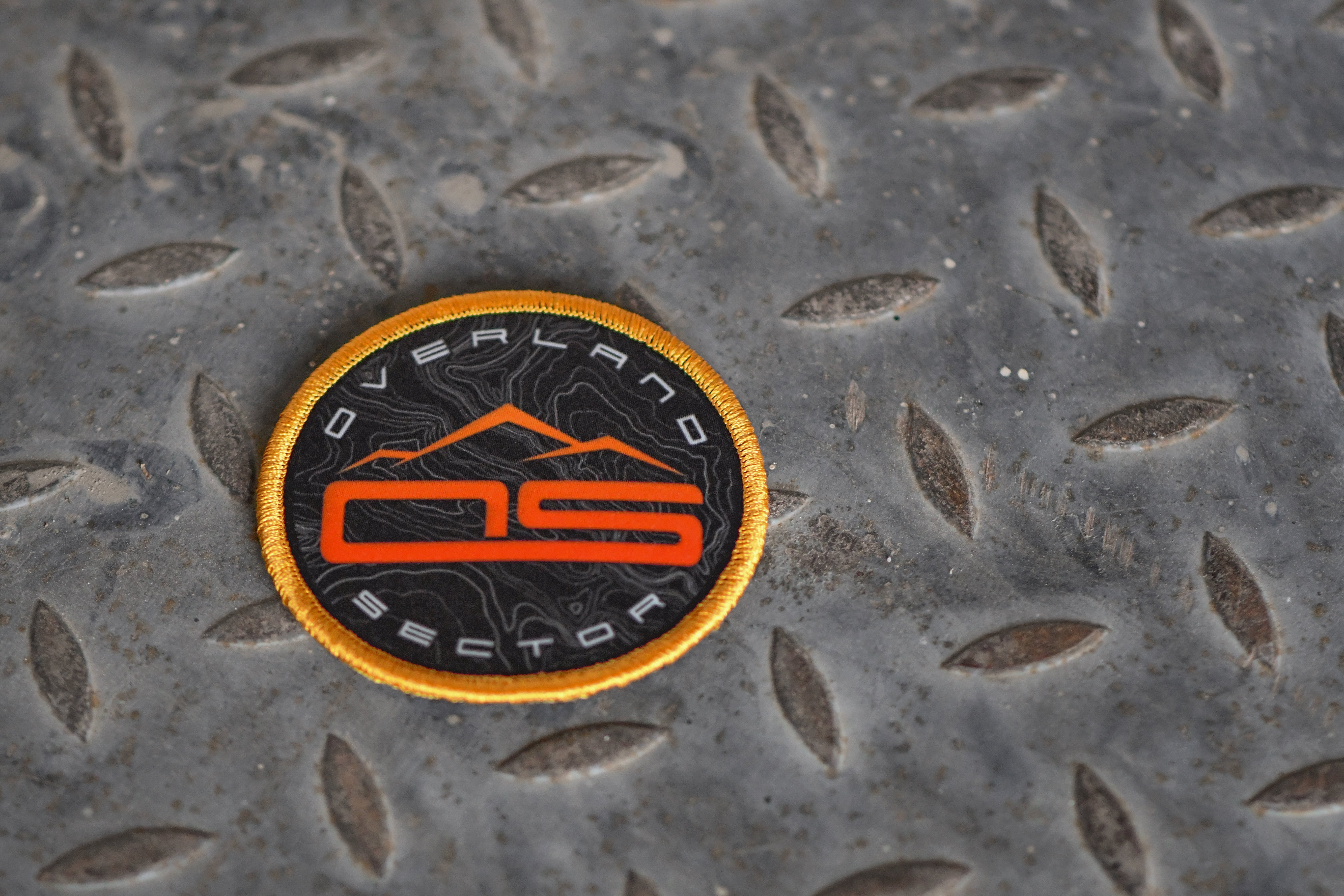 overland sector topographical velcro sublimated patch