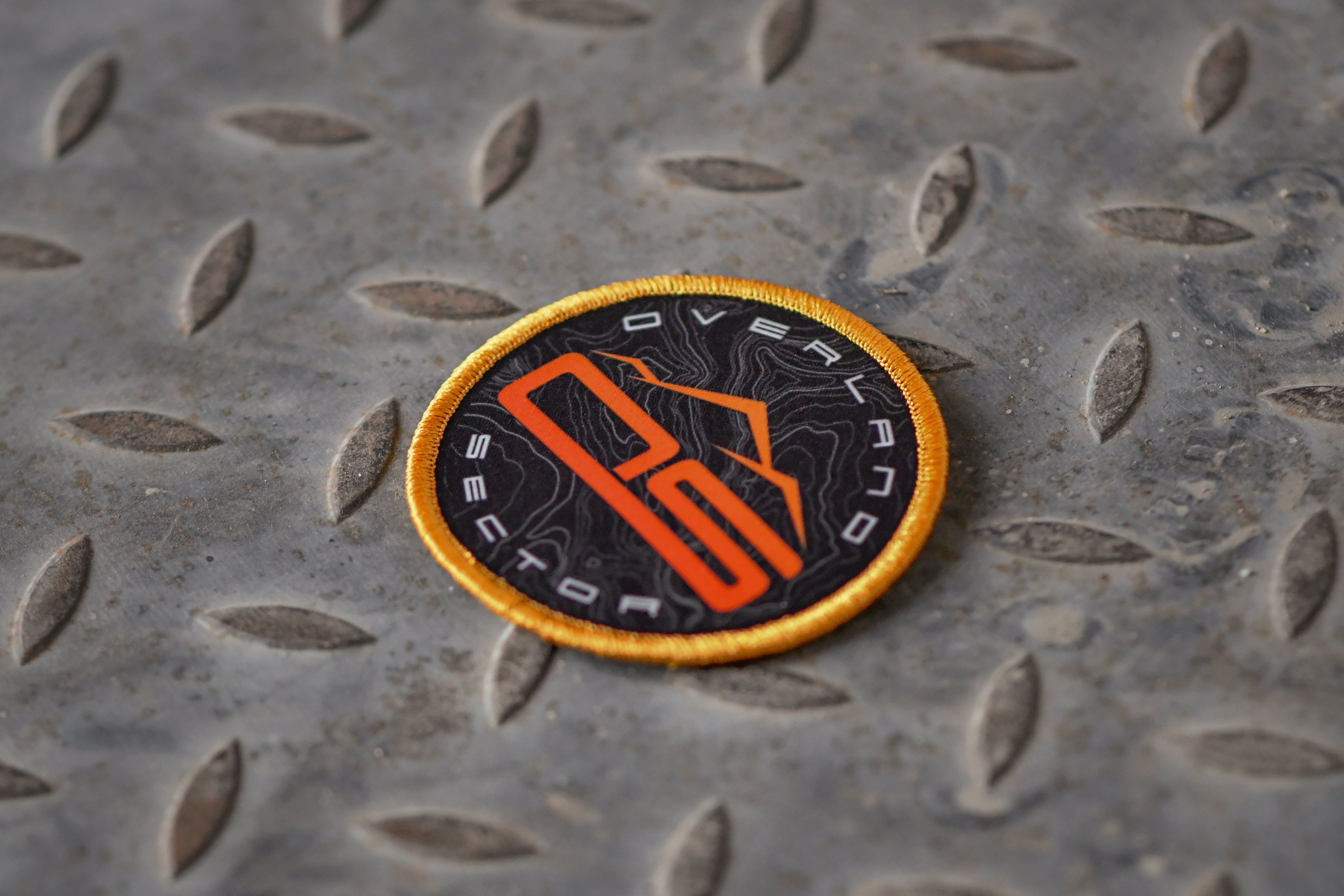 overland sector topographical velcro sublimated patch
