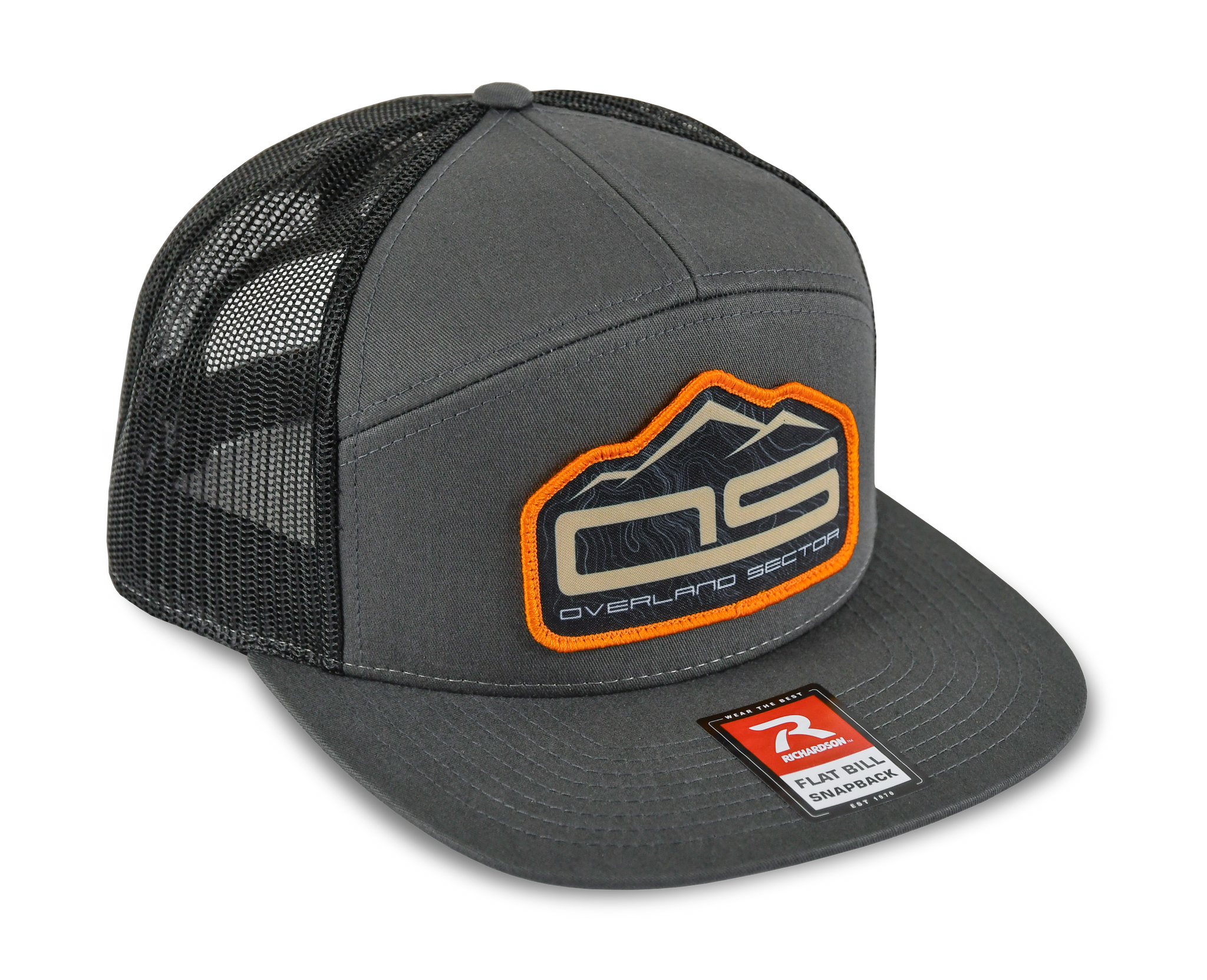 OVERLAND SECTOR | RICHARDSON 168 Patch Hat (Charcoal / Black) Off