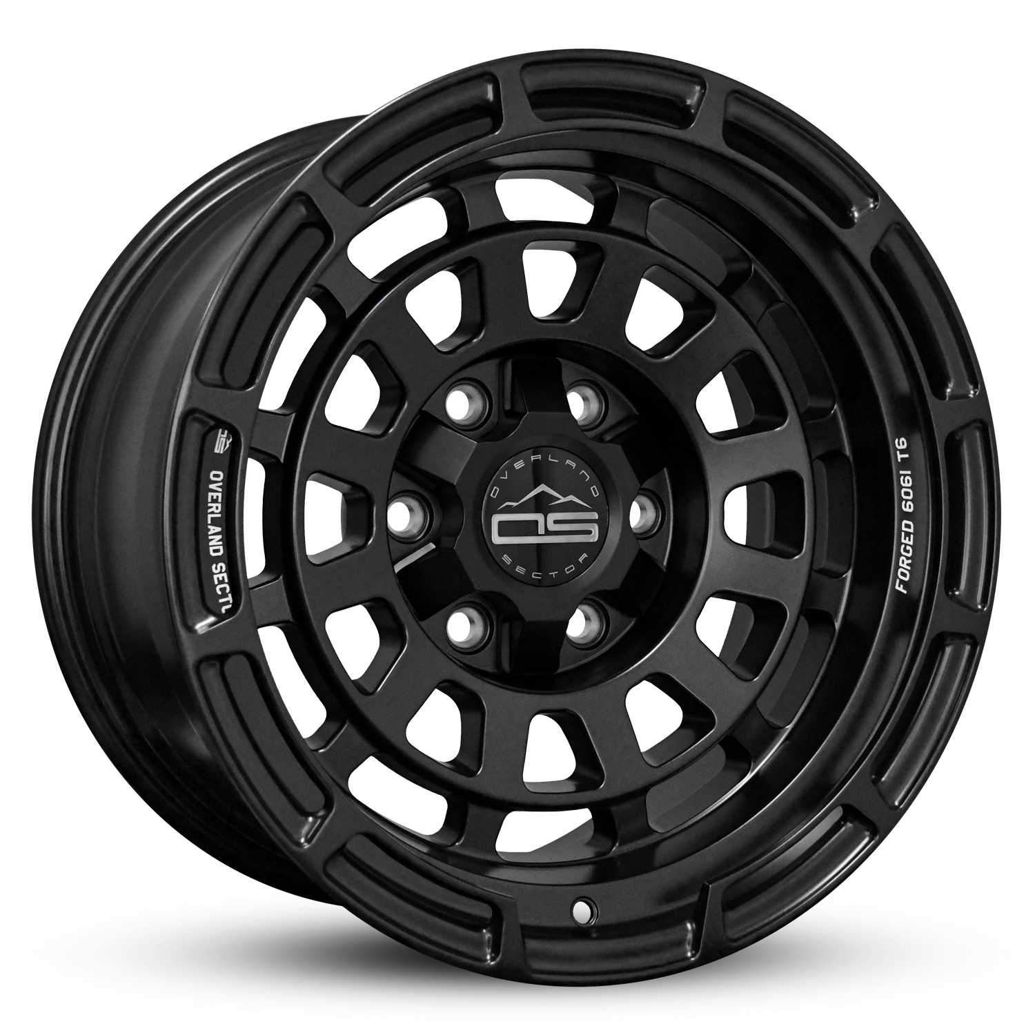 Overland Sector Badlander Forged 17x9 +0 6x135/6x139.7mm 106.1mm All Satin Black