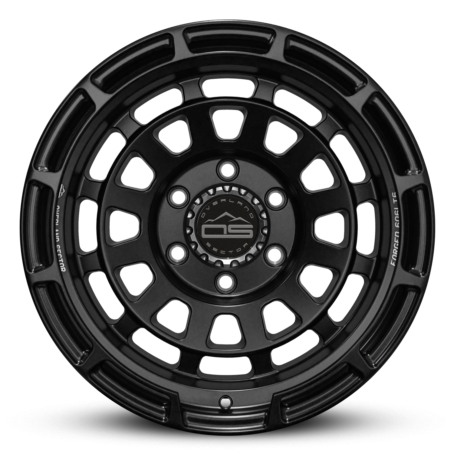 Overland Sector Badlander Forged 17x9 -35 6x139.7mm 106.1mm All Satin Black