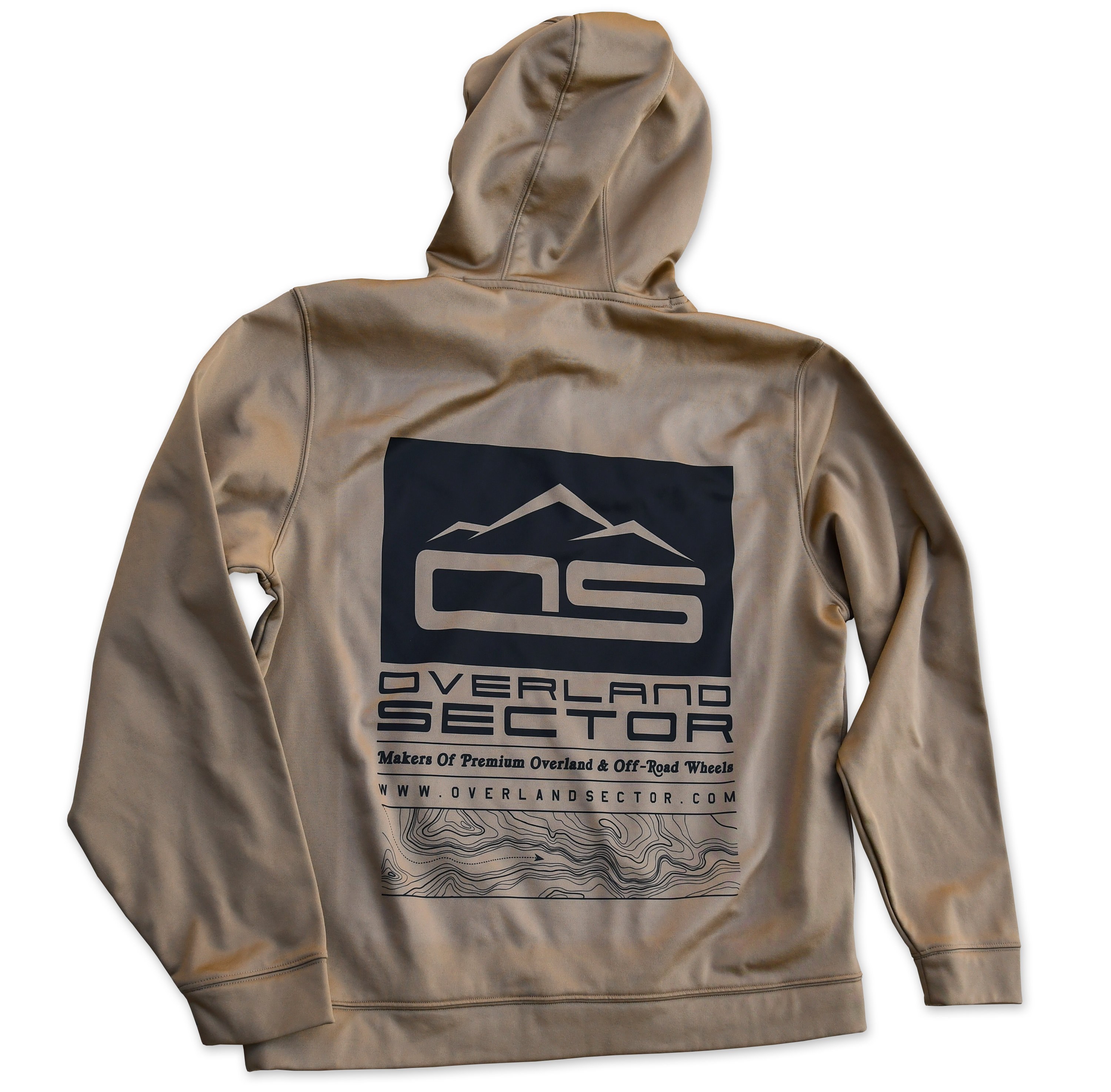 overland sector sport-tek F244 woodland brown sublimated hoodie