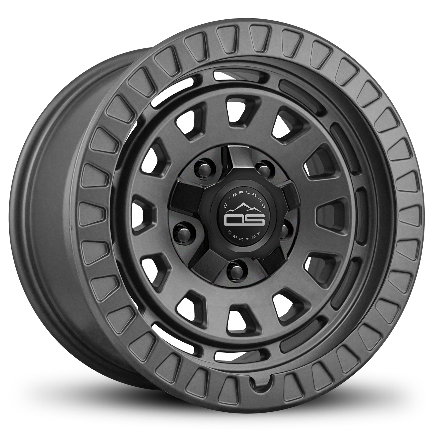 overland sector venture grey offroad overland wheel 17 inch 5 lug