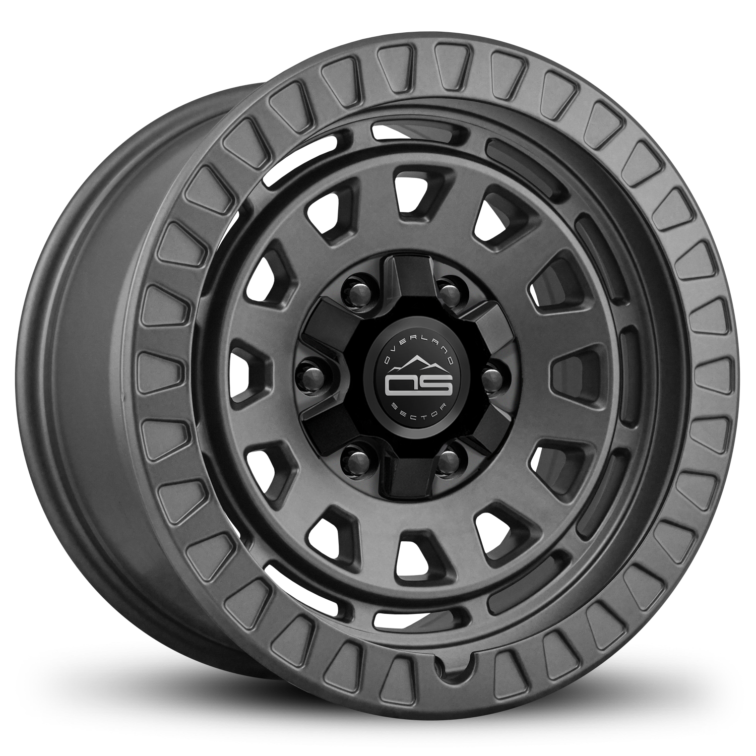Overland Sector Venture Wheel in Satin Grey. 17x9 Off-Road Wheels