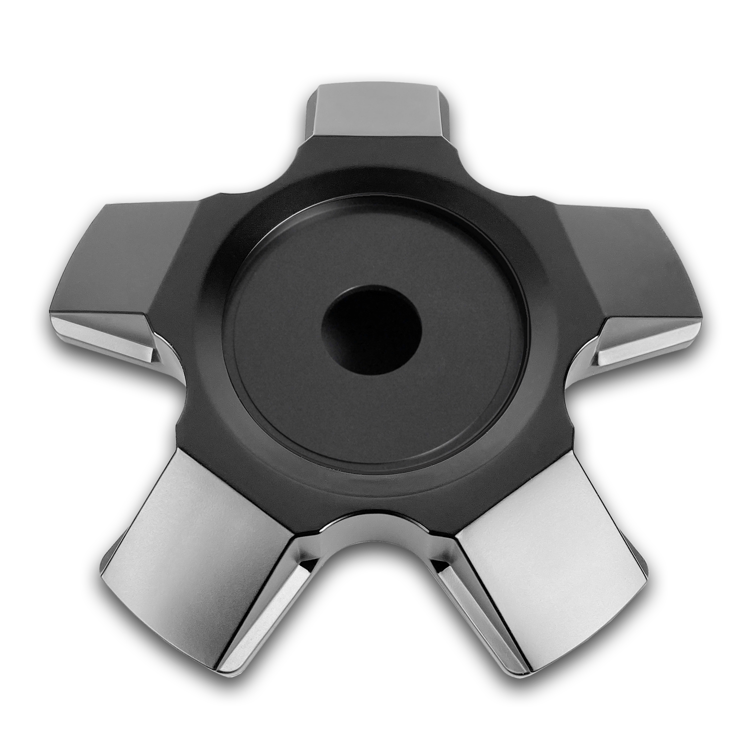 Overland Sector 6 lug Hybrid Snap In Style Off Road Center Caps for the Atlas, Venture