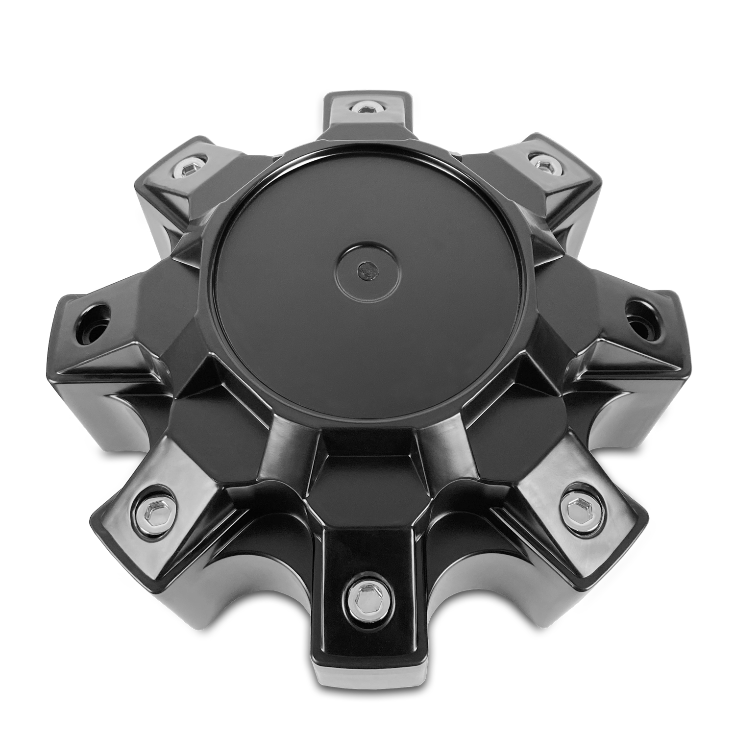 Overland Sector 6 lug Hybrid Snap In Style Off Road Center Caps for the Atlas, Venture