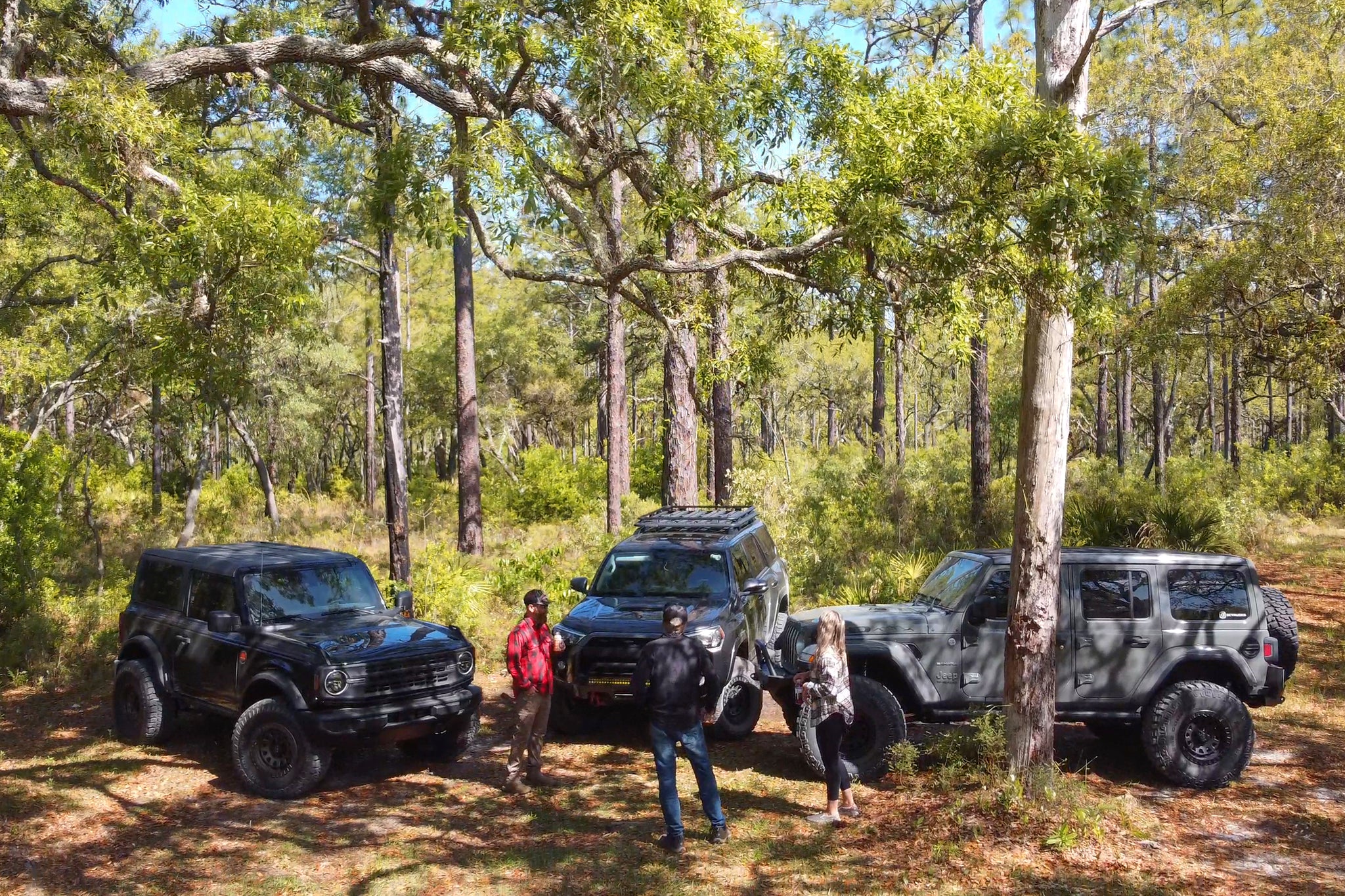 overland sector wheels 3 vehicles off-road overland camp ford bronco toyota 4runner jeep wrangler on vventure wheels