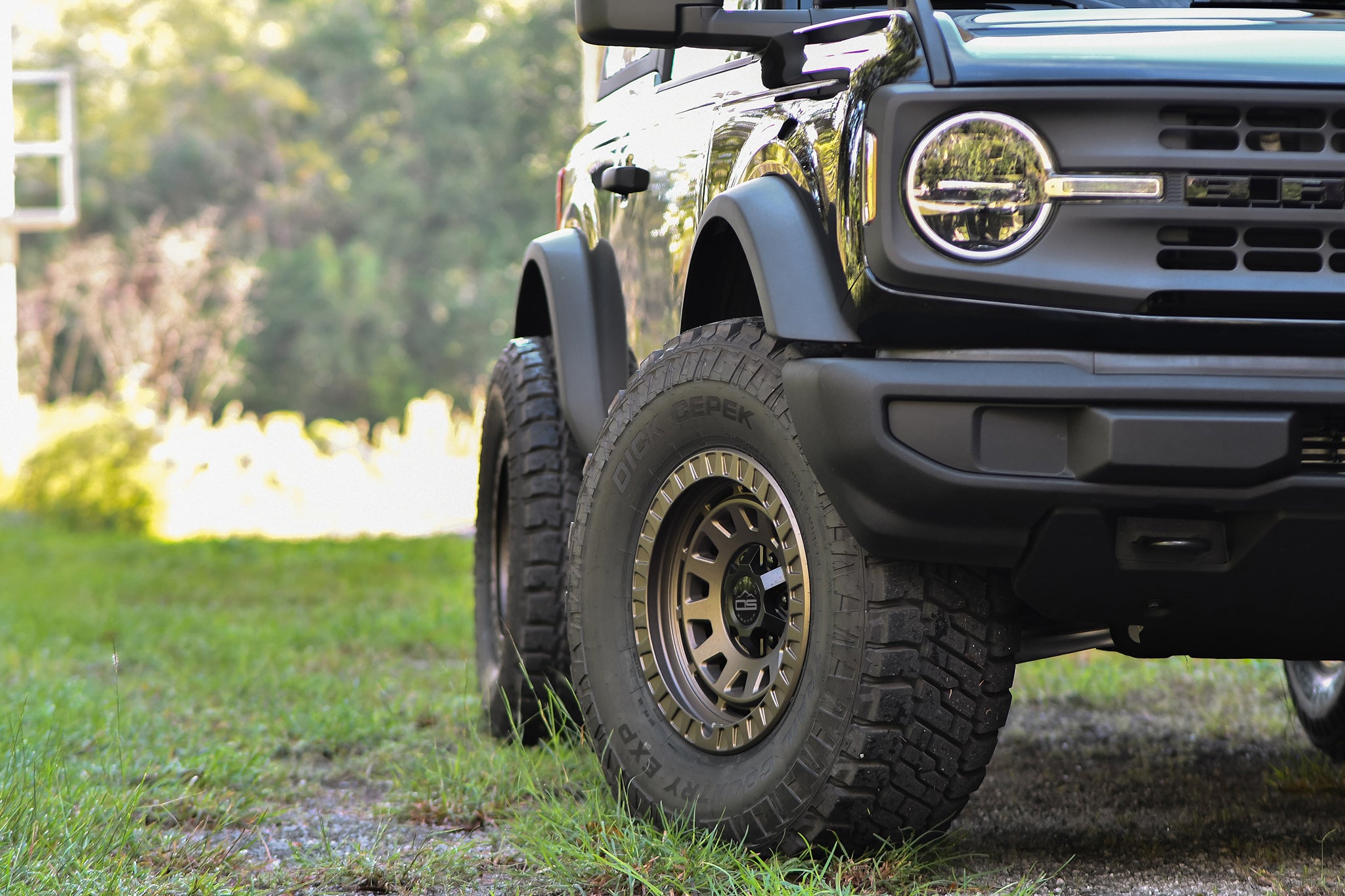 overland sector wheels bronkowski ford bronco base 2 door on 17x9 satin bronze venture