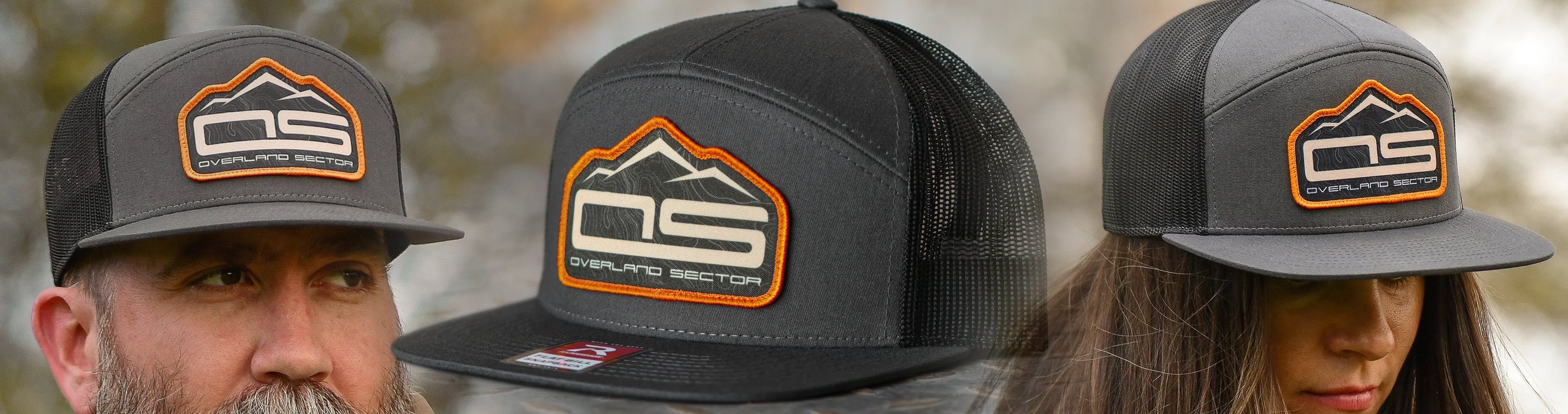 OVERLAND SECTOR | RICHARDSON 168 Patch Hat (Charcoal / Black) Off