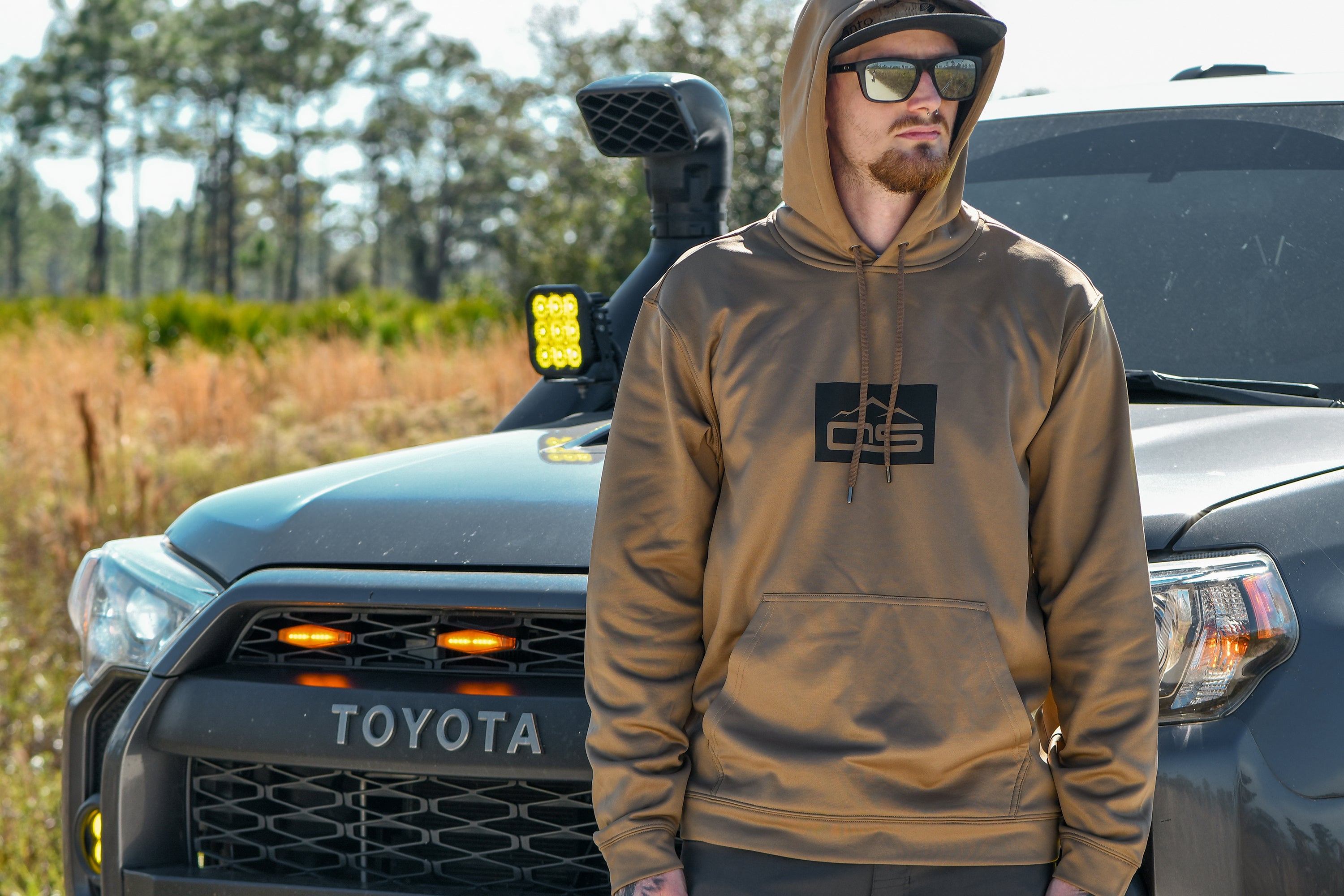 overland sector sport-tek F244 woodland brown sublimated hoodie
