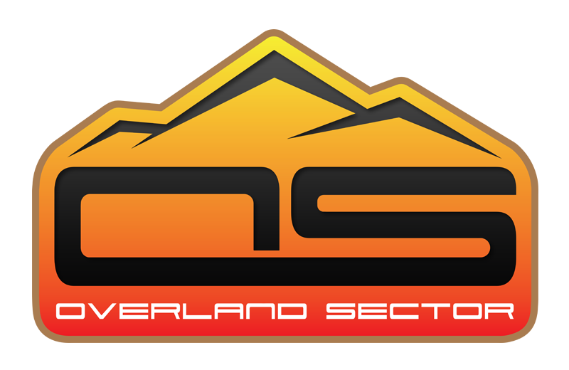overland sector wheels logo full color red to yellow fade