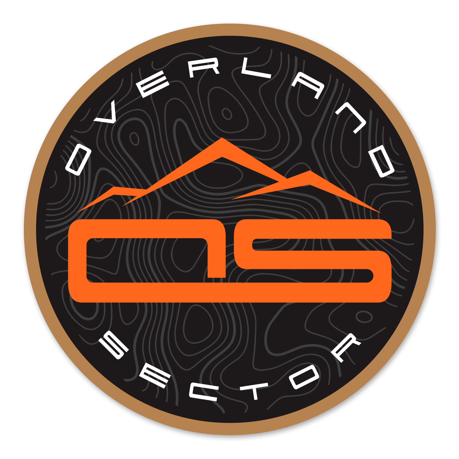 Overland Sector Wheels Official Brand Sticker peel and stick
