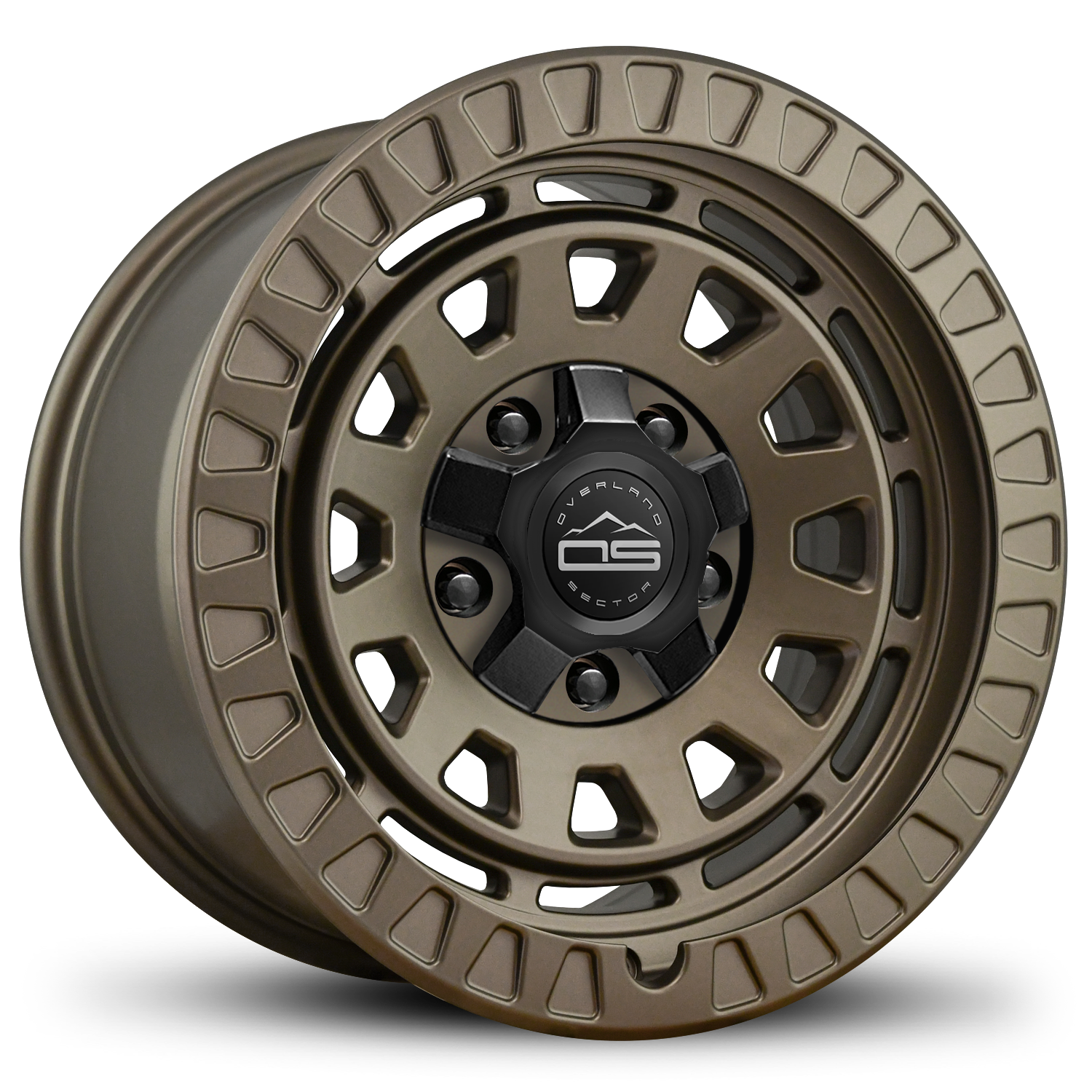 HD Off-Road Overland Sector Adventure Outdoor Life Style Wheel Rims for Acura MDX, RDX, Honda Passport, Ridgeline, Pilot, JEEP Wrangler, Gladiator in 17x9.0 Inch All Satin Bronze 5x114.3 & 5x127