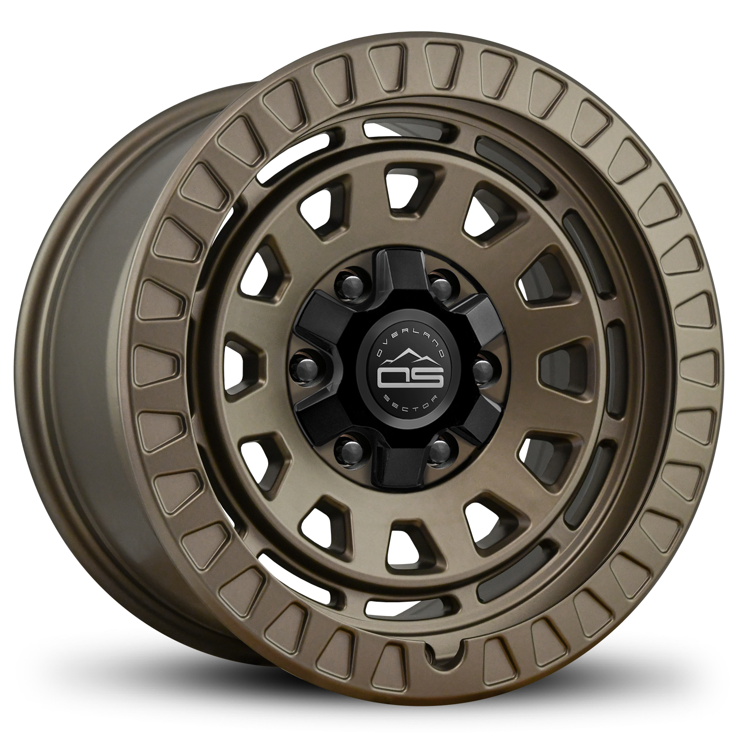 HD Off-Road Overland Sector Adventure Outdoor Life Style Wheel Rims for Ford F-150 Raptor, Toyota 4-Runner, Tacoma, FJ Cruiser, Lexus GX in 17x9.0 Inch All Satin Bronze 6x135 & 6x139.7