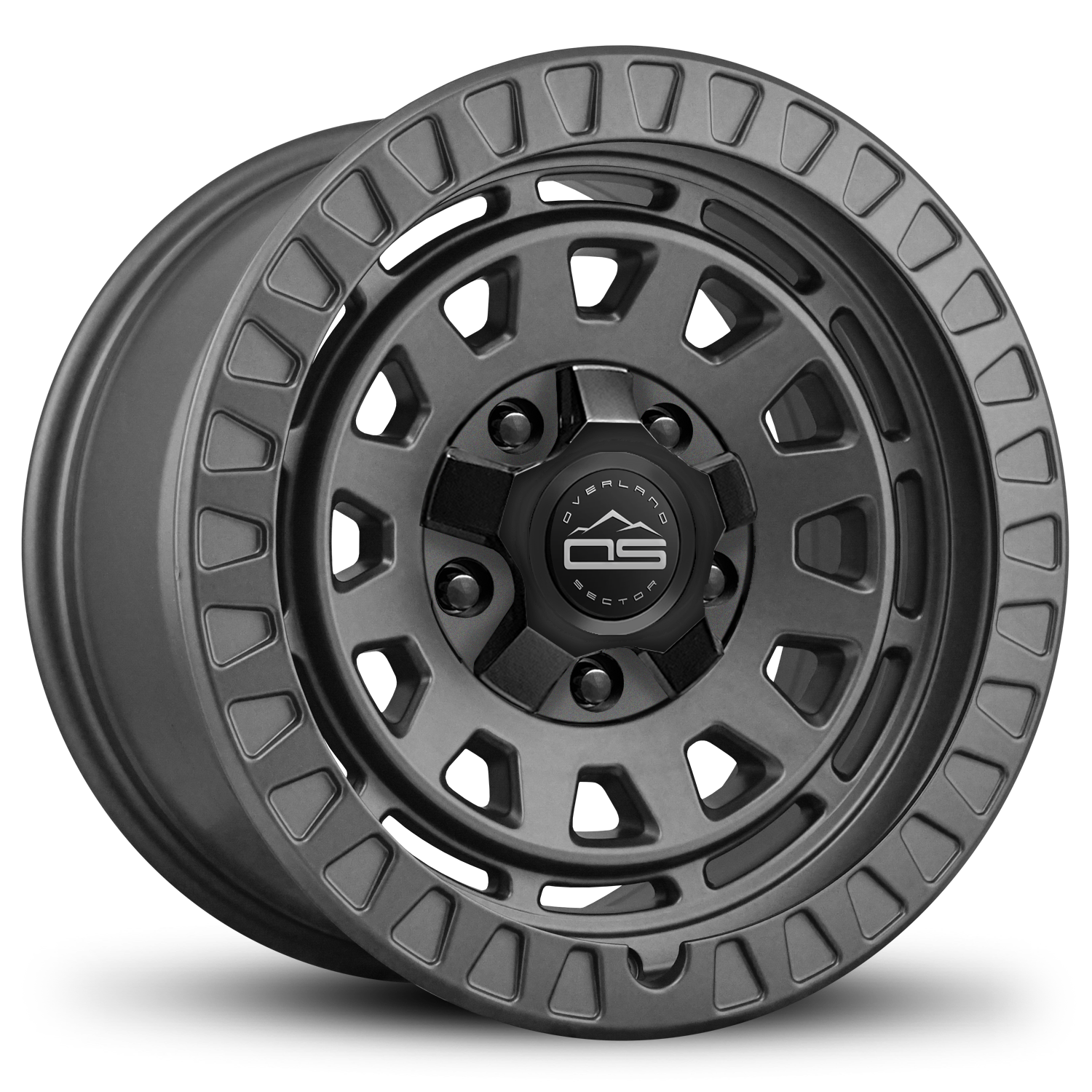 HD Off-Road Overland Sector Adventure Outdoor Life Style Wheel Rims for Acura MDX, RDX, Honda Passport, Ridgeline, Pilot, JEEP Wrangler, Gladiator in 17x9.0 Inch All Satin Gray 5x114.3 & 5x127