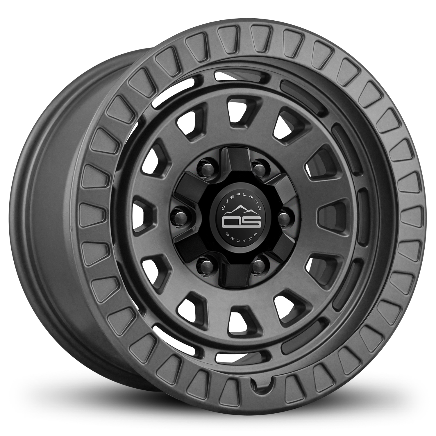 HD Off-Road Overland Sector Adventure Outdoor Life Style Wheel Rims for Ford F-150 Raptor, Toyota 4-Runner, Tacoma, FJ Cruiser, Lexus GX in 17x9.0 Inch All Satin Gray 6x135 & 6x139.7